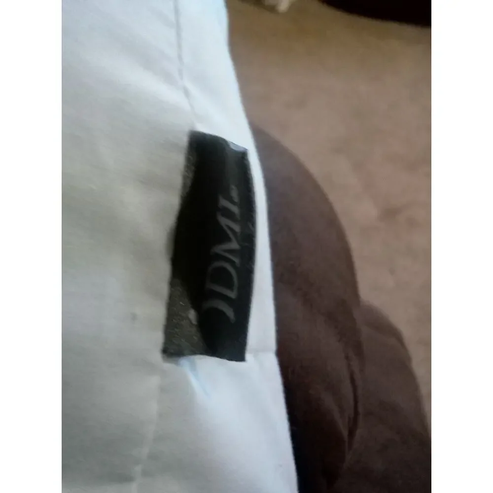 IDML White J-Shaped Side Sleeping Pillow for Neck & Shoulder Pain W/Pillow Case